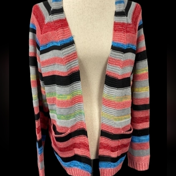 Multi-Color Cardigan size large made with ❤️ - Picture 5 of 11